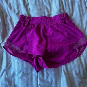 Sonic pink lulu lemon hotty hot shorts